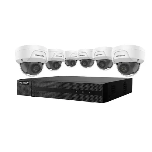 Hikvision IP Security Camera Kit 8 Channel 4K NVR with 6 x 4MP Dome Cameras