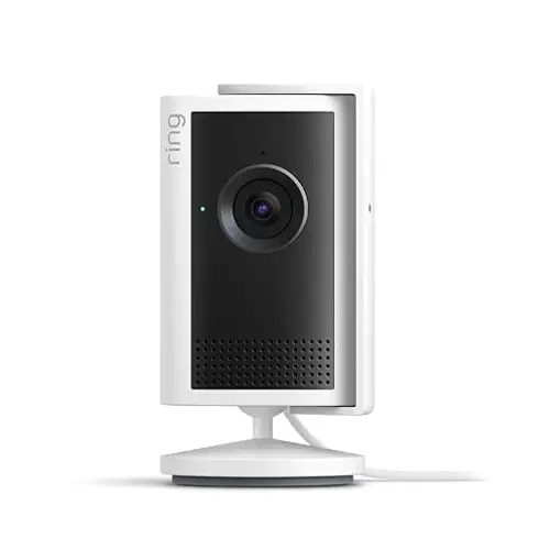 Ring Indoor Cam Plus Retinal 2K, PoE, 4x Zoom, Low Light, White