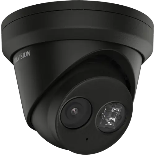 Hikvision IP Network AcuSense Turret Camera, 8MP 4K, IR, 2.8mm, Black