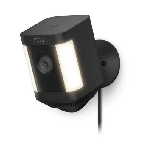 Ring Spotlight Cam Plus, Plug-in, Black