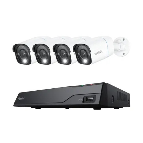 Reolink Security Camera Kit with 8CH NVR, 2TB HDD, 4 x 8MP PoE Bullet Cameras