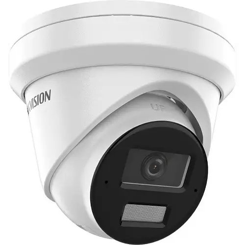 Hikvision IP Network AcuSense Smart Hybrid Turret Camera, 4MP, IR, 2.8mm, White