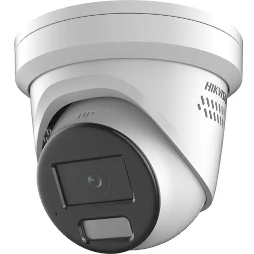 Hikvision 4MP ColorVu IP Strobe Light & Audible Warning Fixed Turret, 2.8mm