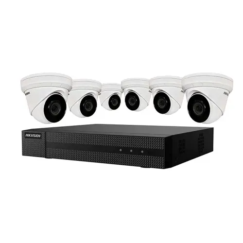 Hikvision IP Security Camera Kit 8 Channel 4K NVR with 6 x 4MP Turret Cameras