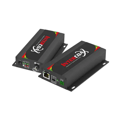 Intercoax IP over Coax Transceiver, Max 2400 M, PoE to 1.2 KM, 1 Piece Only
