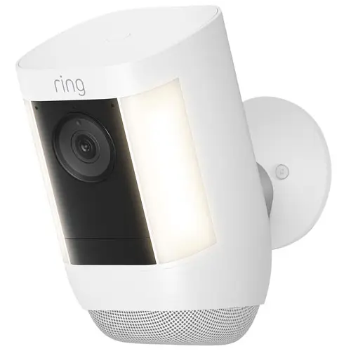 Ring Spotlight Cam Pro, Battery, White