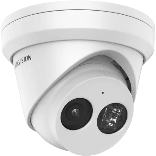 Hikvision IP Network AcuSense Turret Camera, 4MP, IR, 2.8mm, White