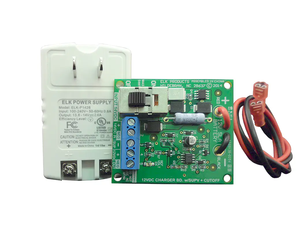 Elk Plug-in Power Supply with Charger Kit 12VDC 2.4A
