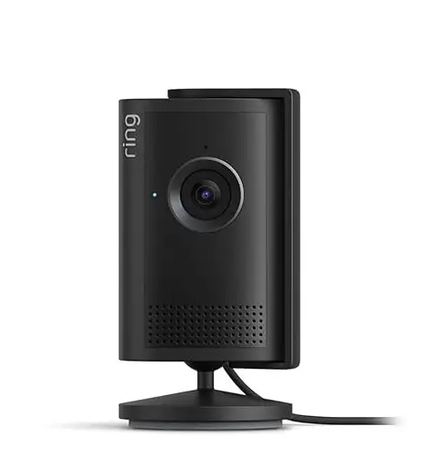 Ring Indoor Cam Plus Retinal 2K, PoE, 4x Zoom, Low Light, Black