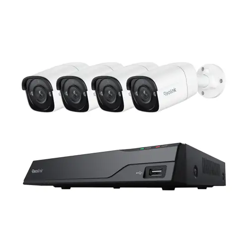 Reolink Security Camera Kit with 8CH NVR, 2TB HDD, 4 x 5MP PoE Bullet Cameras