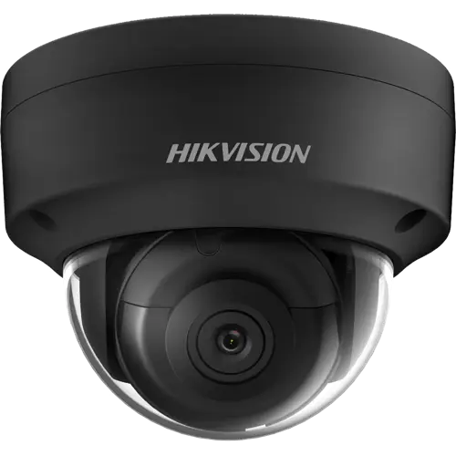 Hikvision AcuSense 8MP Vandal Fixed Dome Network Camera, 2.8mm, Black